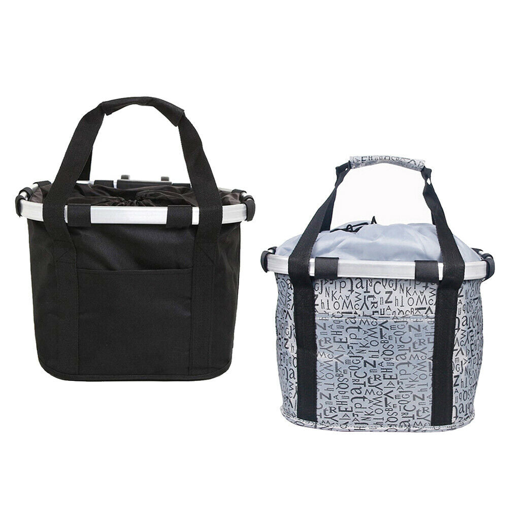 Bicycle Basket Detachable Front Pet Carrier Baggage Pannier Taillight Seat