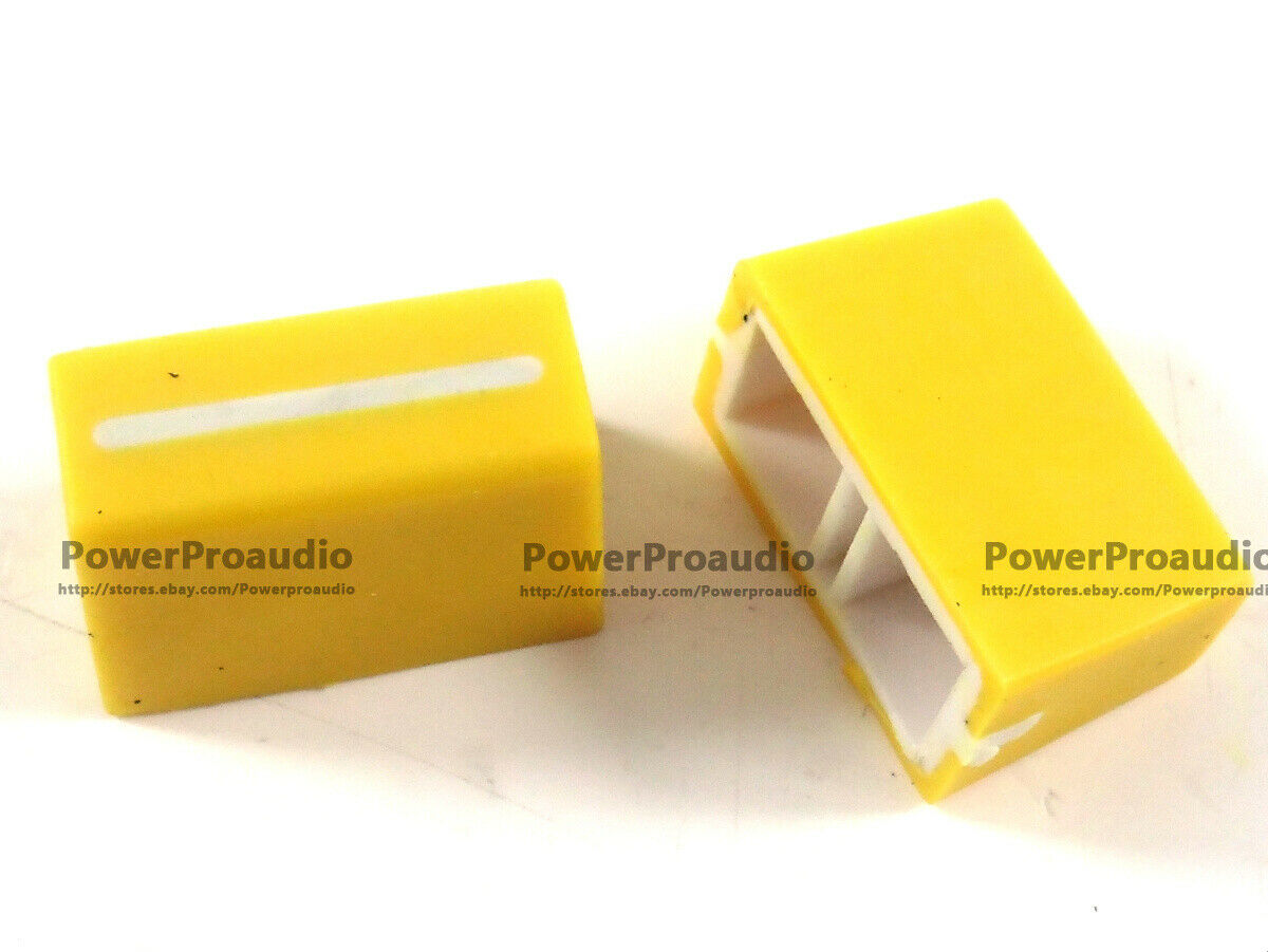 2pc New Channel Crossfader Fader Cap Knob For RANE 56 RANE TTM56 TTM 56s(Yellow)