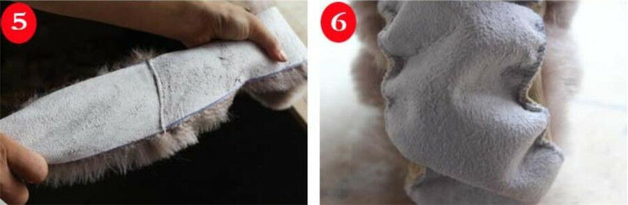 3 pcs/ set Fur Car Steering Wheel Cover Red Wine Color Wool Furry Three Season