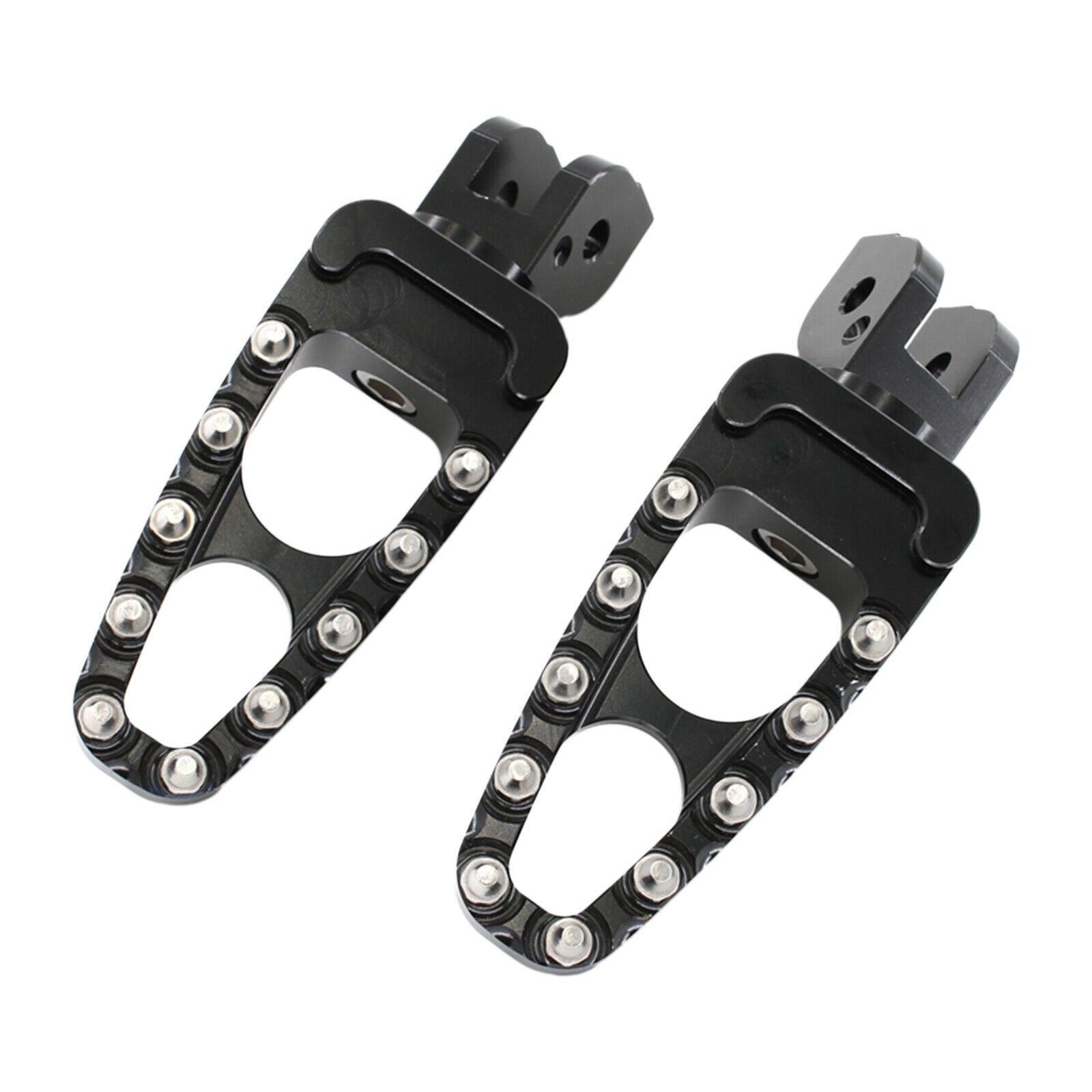 1 Pair Foot Pegs Footrest Foot Pedals Fits for Ducati 800 1100 Rear Black