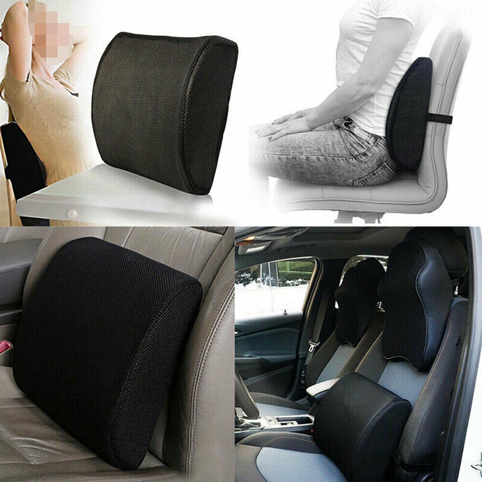 Lumbar Pillow Lumbar Pillow Orthopedic Memory Foam Car Office Chair