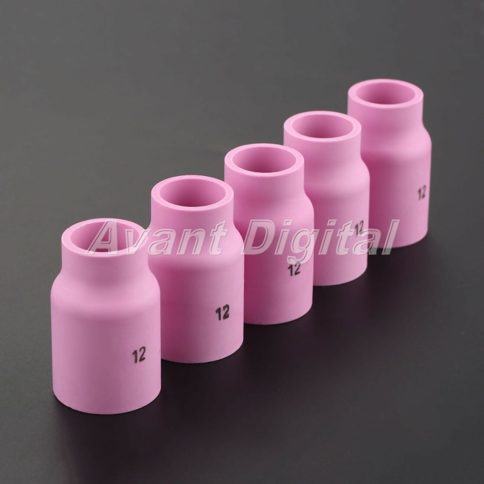 WP9/17/18/20/26 torch Accessory 5PCS TIG Welding Gas Lens Ceramic Cups 53N87 #12
