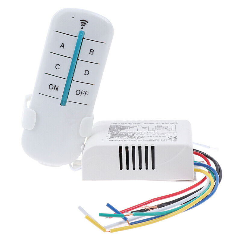 4 way Digital Wireless Remote Control Switch Receiver Transmitter For LEDA x TH