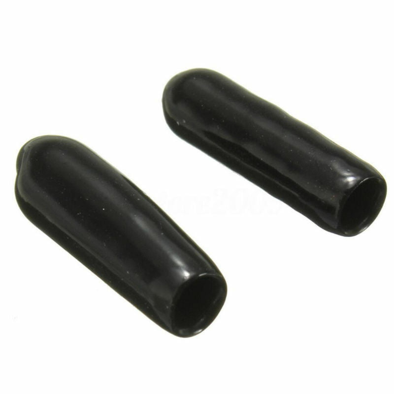 100pcs 3mm Black Rubber Aerial Antenna Caps RC Accessories End Plug Tube Cover
