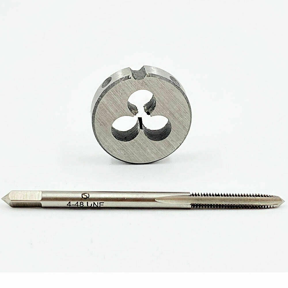 4-48 Tap And Die, UNF Machine Thread Tap And Round Thread Die Right Hand HSS