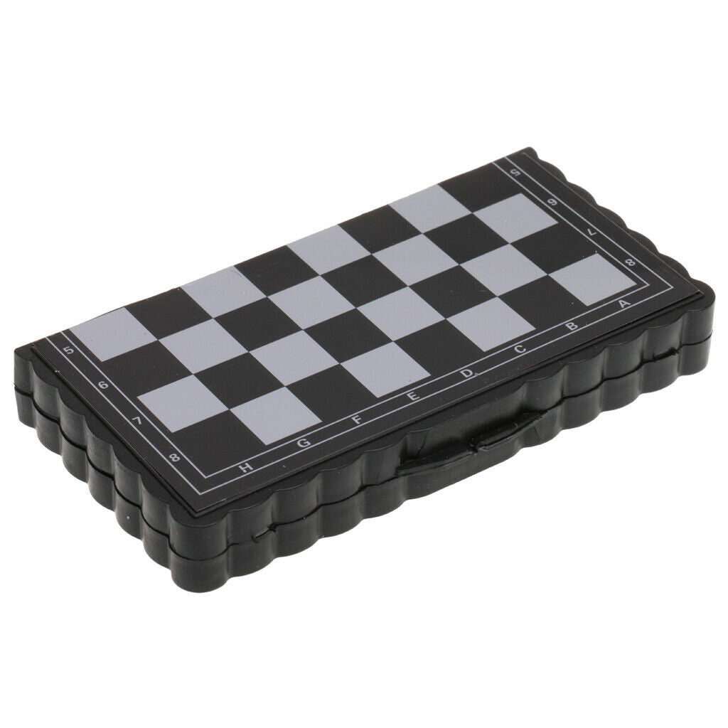 Portable Magnetic Chess Checkers Chessman for Children Board Game Toys