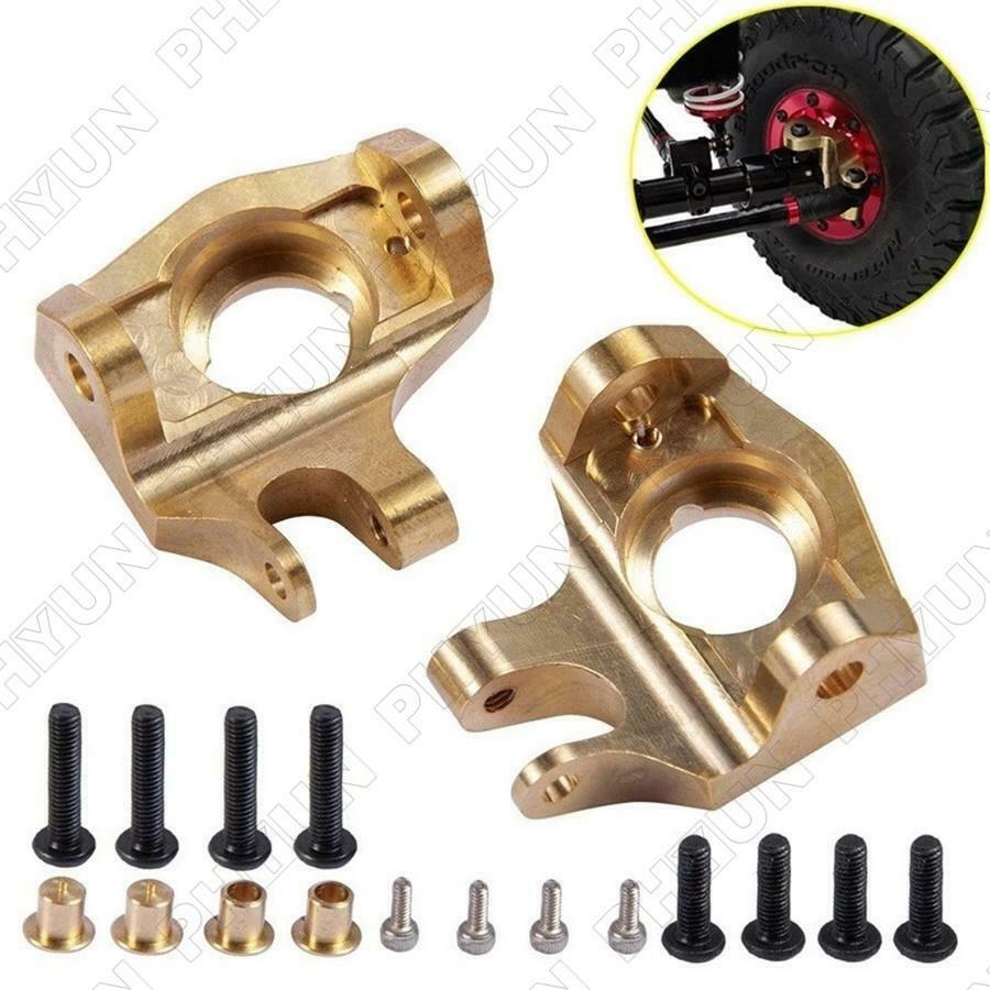 1 Pair Brass Metal Steering Knuckle For 1/10 RC Axial SCX10 II Front Axle 90046
