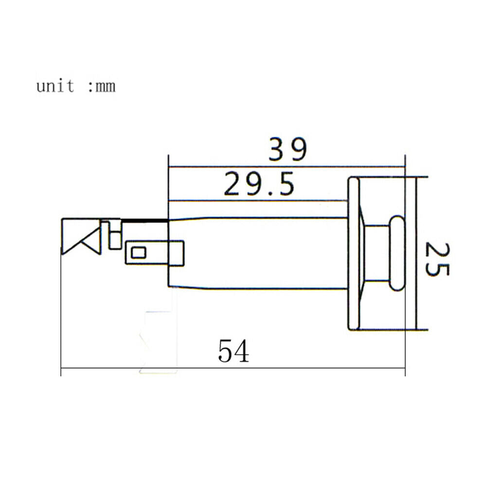 2 x 1/4" End Pin Output Input Jack Strap Lock Socket for Electric Guitar