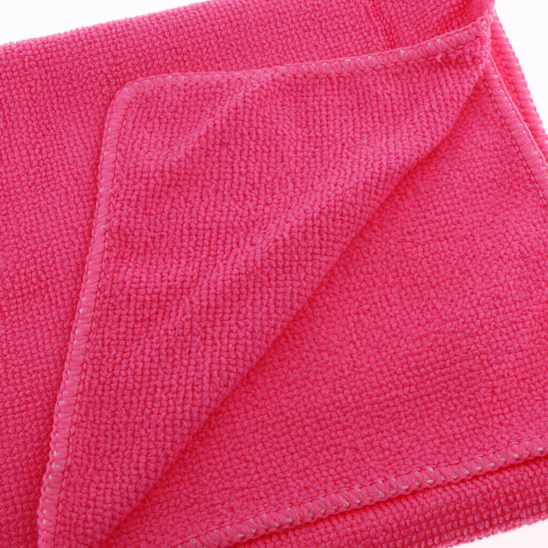 All-Purpose Microfiber Cleaning Cloth Towel, Highly Absorbent, LINT-Free, RED,