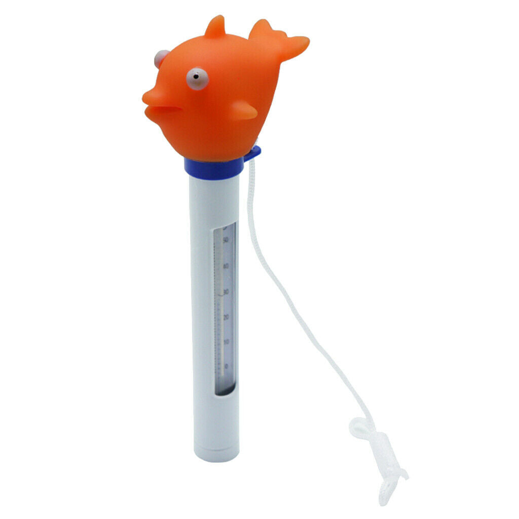 Cartoon Animal Floating Thermometer with String for Hot Tub Spa Shark