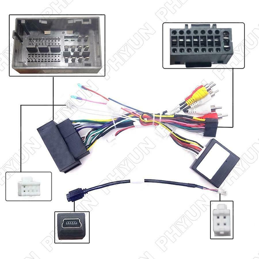 16 PIN Wiring Harness Adapter + Canbus For Jeep Cherokee Compass Grand Commander