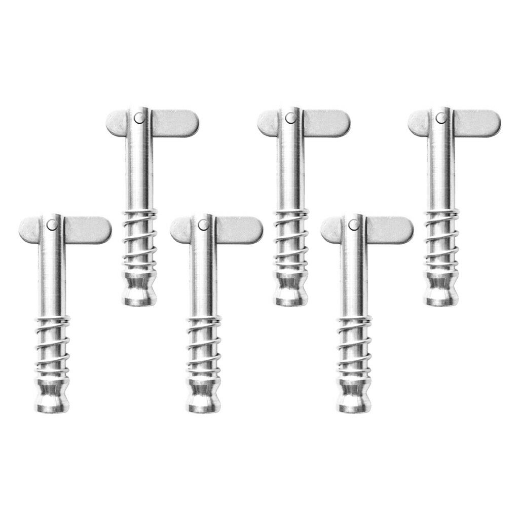6 Pieces 316 Stainless Steel Quick Release Pins for Boat Top Deck Hinge