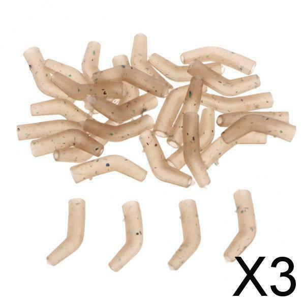 3X 30pcs/set Carp Fishing Hooks Tube Hair Chod Rigs Line Aligner Sleeves