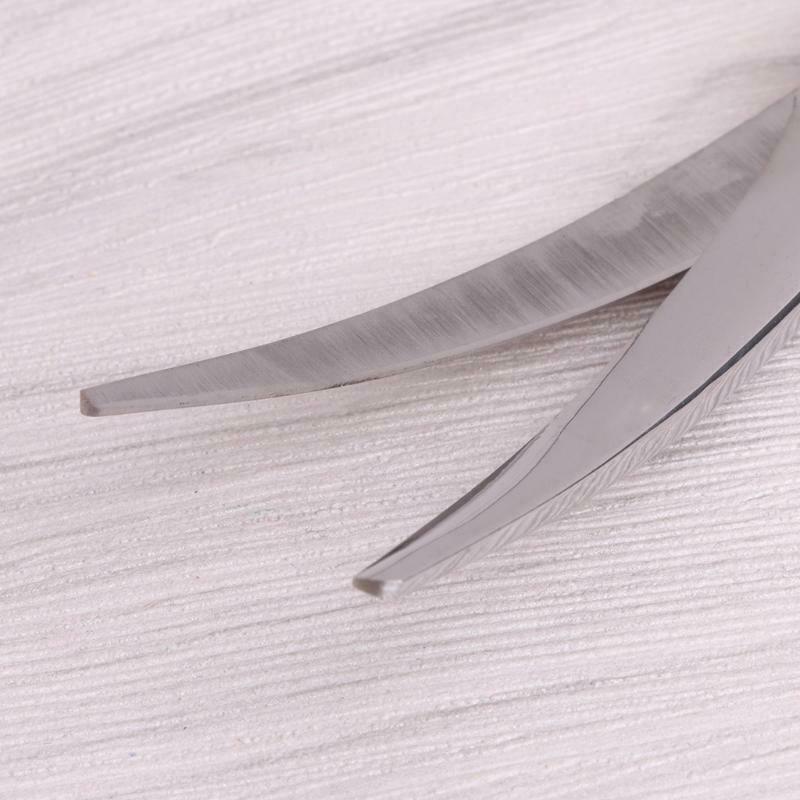 6" Stainless Steel Pet Gromming Curved Blade Scissors Dog Cat Cutting Hair