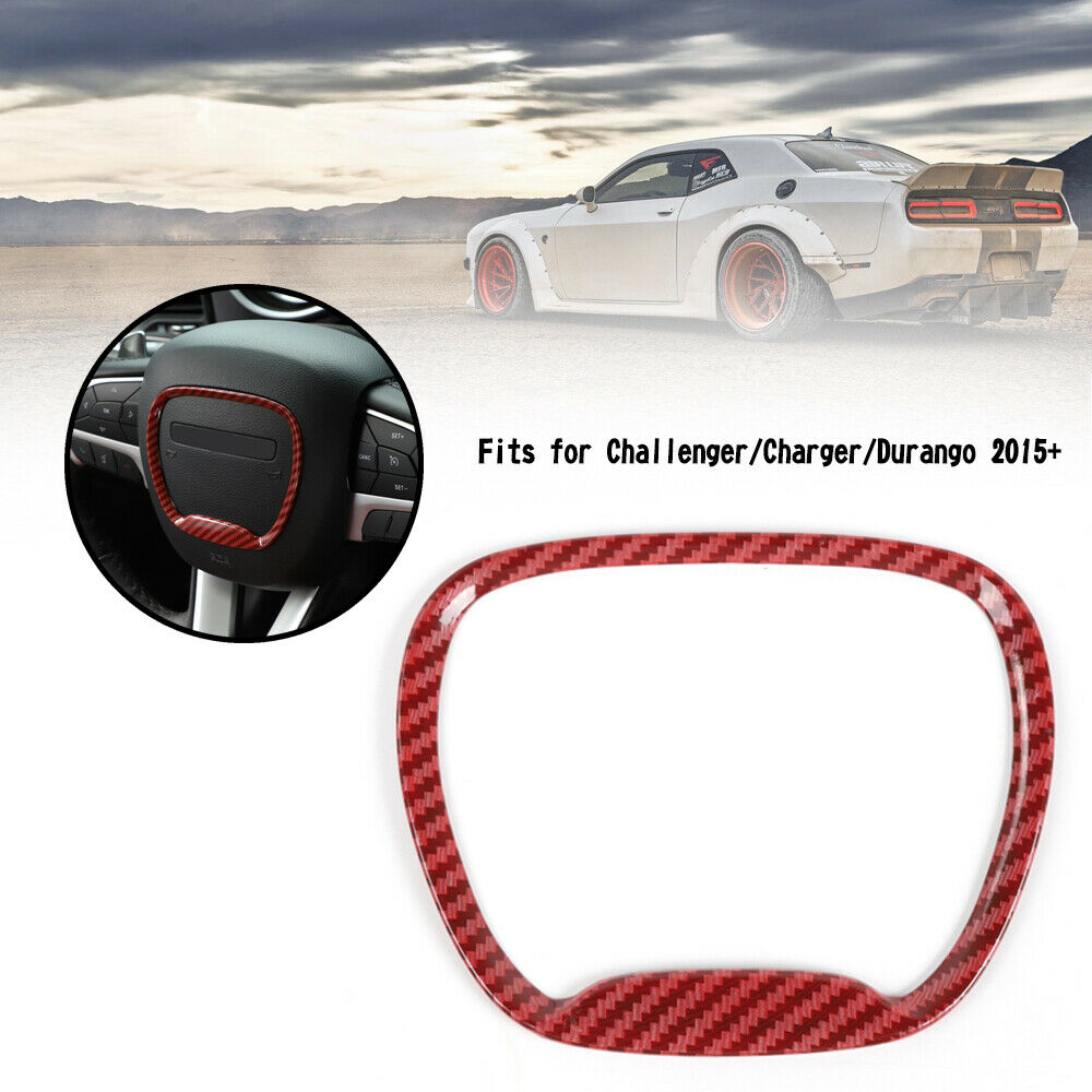 Red Steering Wheel Middle Ring Cover Trim For Challenger/Charger/Durango 15+