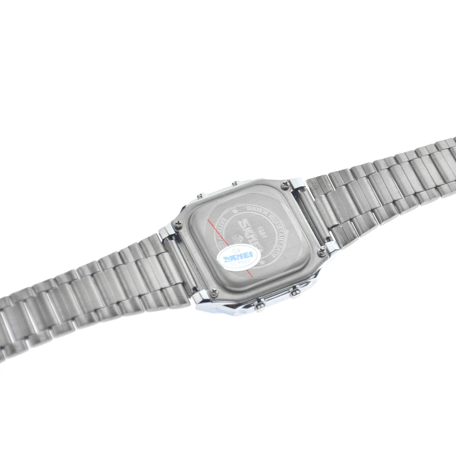 Waterproof SKMEI Men's Stainless Steel LED Digital Sport Quartz Wrist Watch Gift