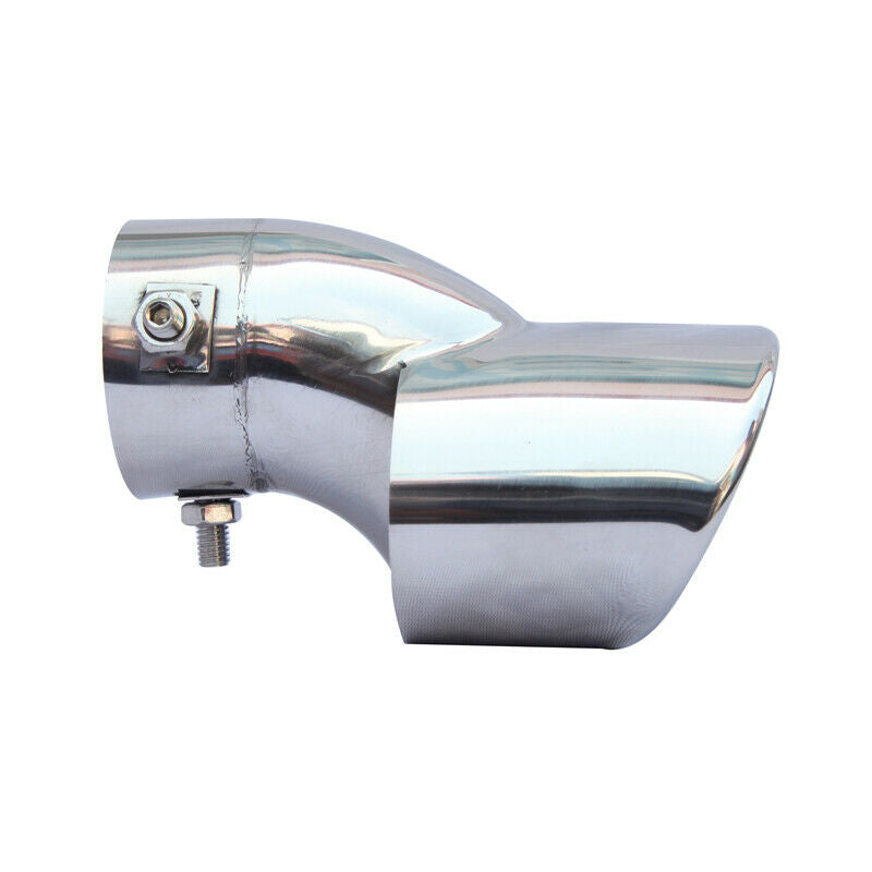 Universal Stainless Steel Car Exhaust Tail Muffler Tip Pipe Fit Pipes 2.5" inlet