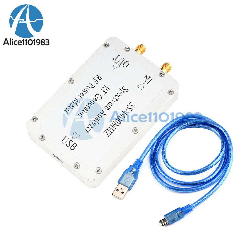 35MHz-4400MHz Spectrum Analyzer  Sweep Signal Source RF Power Meter CNC Shell