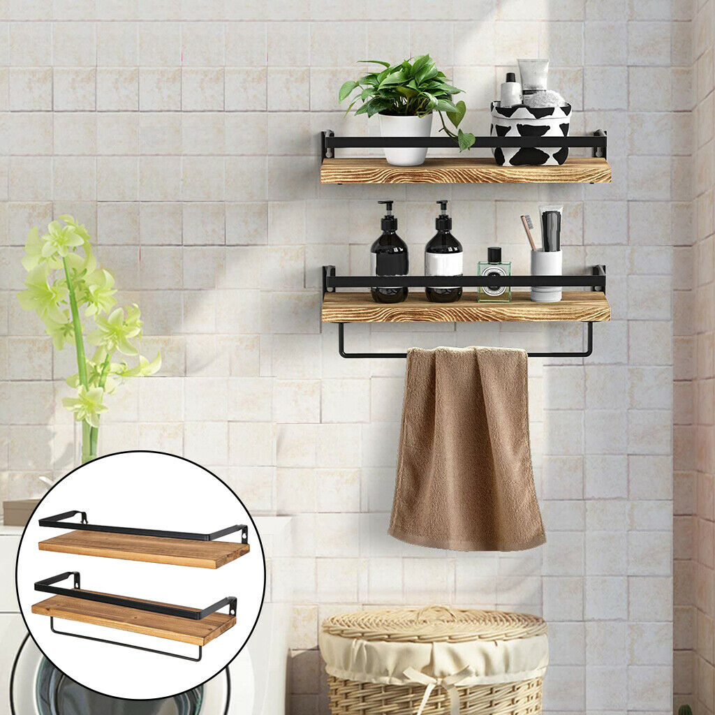 Wood Floating Shelf Kitchen Wall Shelves Livingroom Kitchen Bathroom Rack