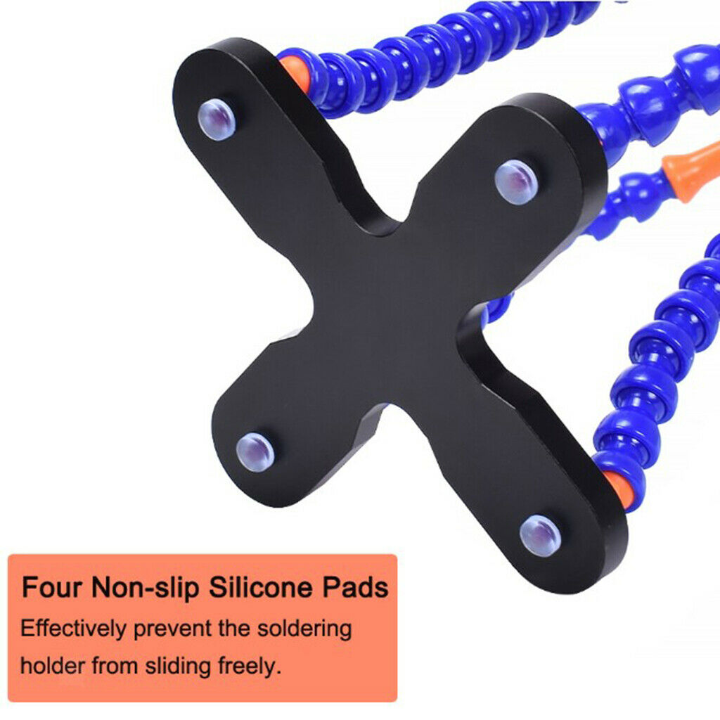 Soldering Tool PCB Circuit Board Holder Flexible 4 Arm 360° Rotary Tools