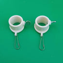 2pcs Practical Flagpole Mounting Rings Fasteners Anti Wrap Grommet Clip