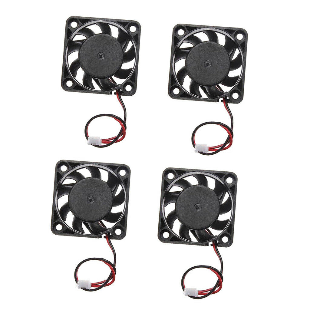 DC 2Pin Plastic Desktop Cooling Fan Radiator Cooler 4cm For Desktop Case