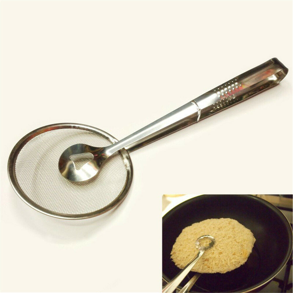 Multi-function Filter Spoon With Clip Oil-Frying Salad  Filter Kitchen .l8