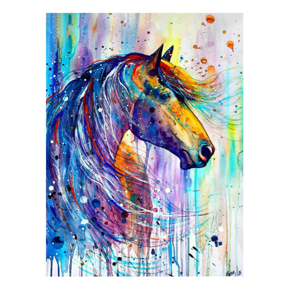 Home Horse Diamond Painting Kit 5D DIY Embroidery Cross Stitch Art Wall Decor HN