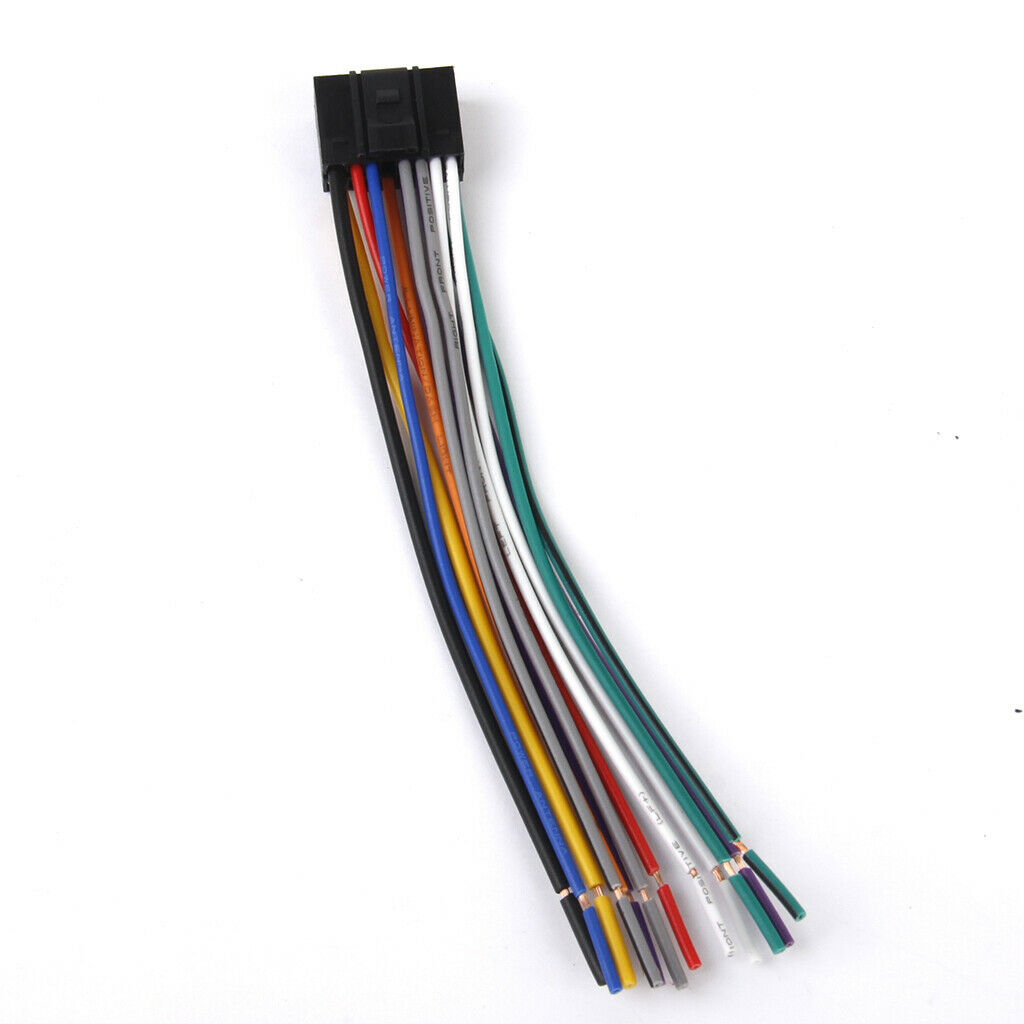 10x For Kenwood Car Radio Stereo EIA Wire Harness Cable W/16 Pin Connector