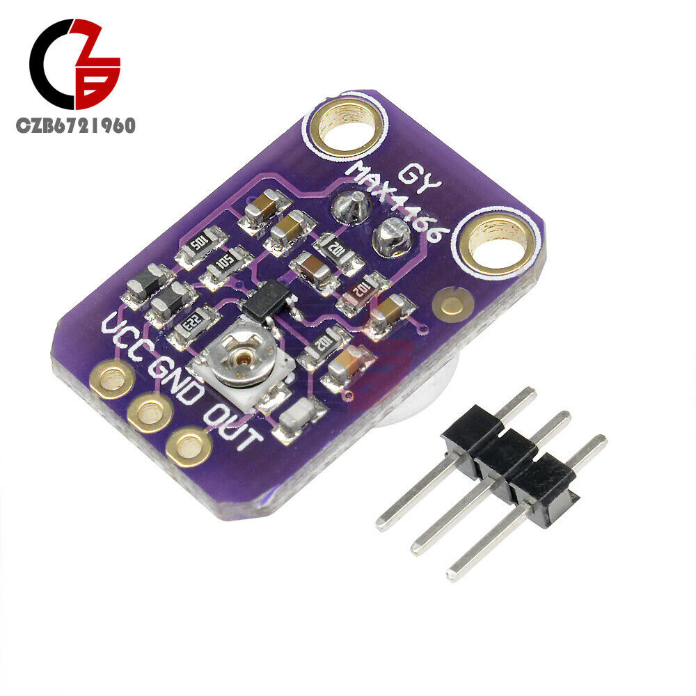 GY-MAX4466 Electret Microphone Amplifier with Adjustable Gain for Arduino