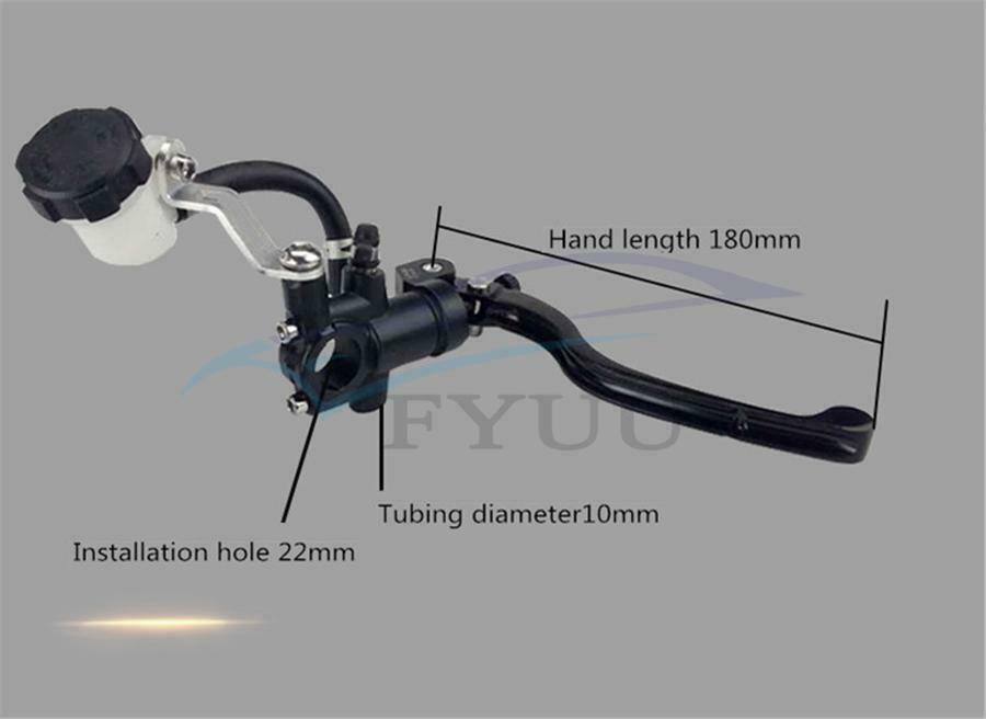 Right 17.5mm motorcycle brake clutch pump lever Radial cylinder 7/8" 22mm