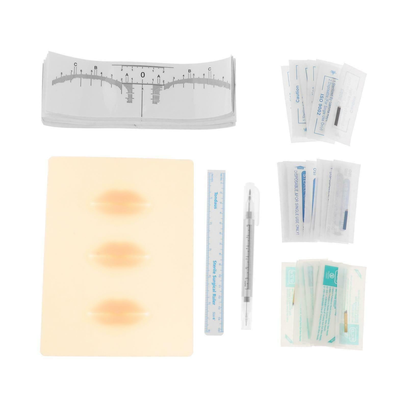 Pro Permanent Tattoo Training Pen Kit DIY Eyebrow Lip Tattoo Makeup Tools