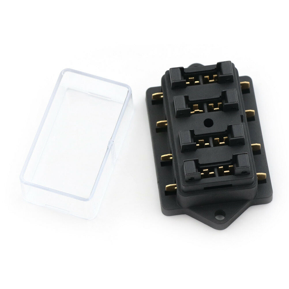 4 Way Car Vehicle Circuit Standard ATC Automotive Blade Fuse Box Block Hol Tt