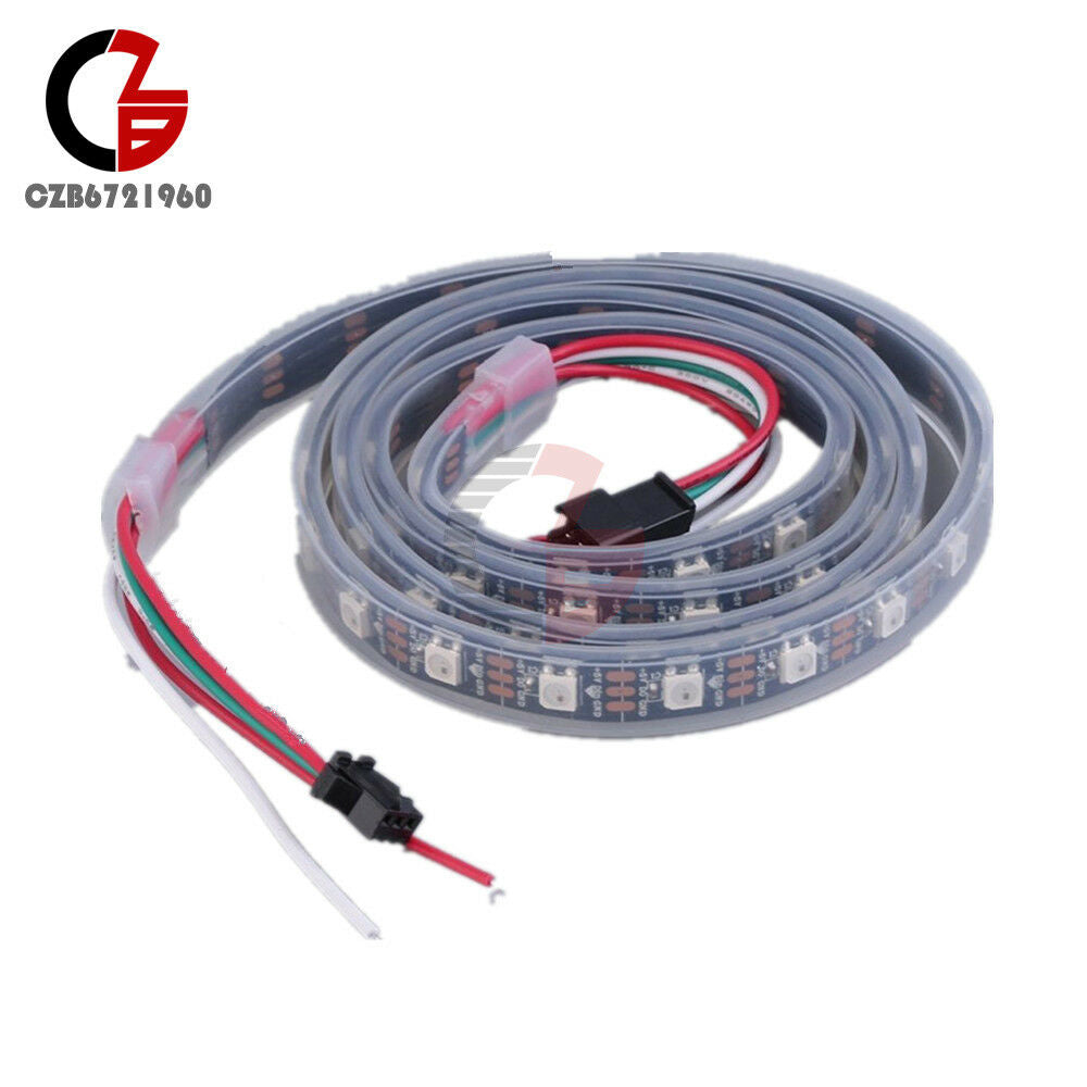 5050 RGB LED Strip WS2812B 1M 60 Leds 60LED Individual Addressable 5V  PCB Black