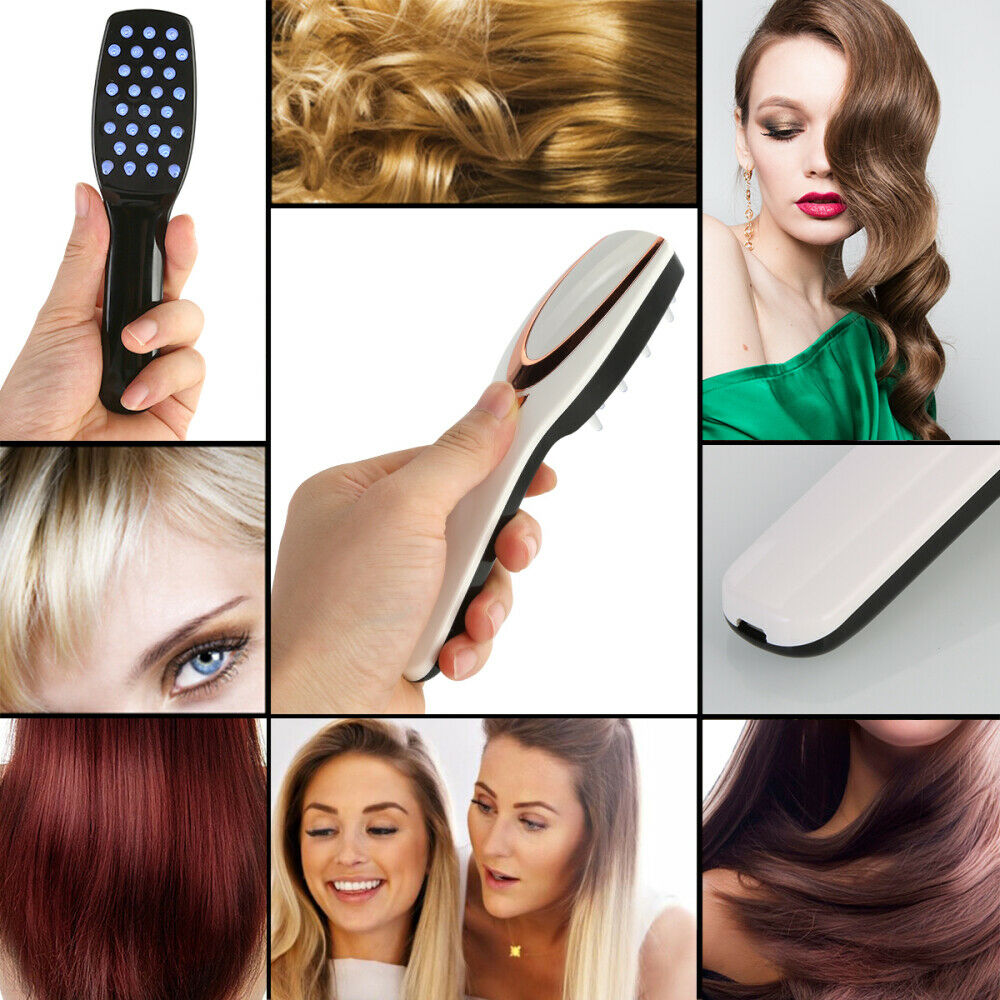 Electric Phototherapy Massager Comb Head Scalp Relax Brush Anti Lose Hair Growth