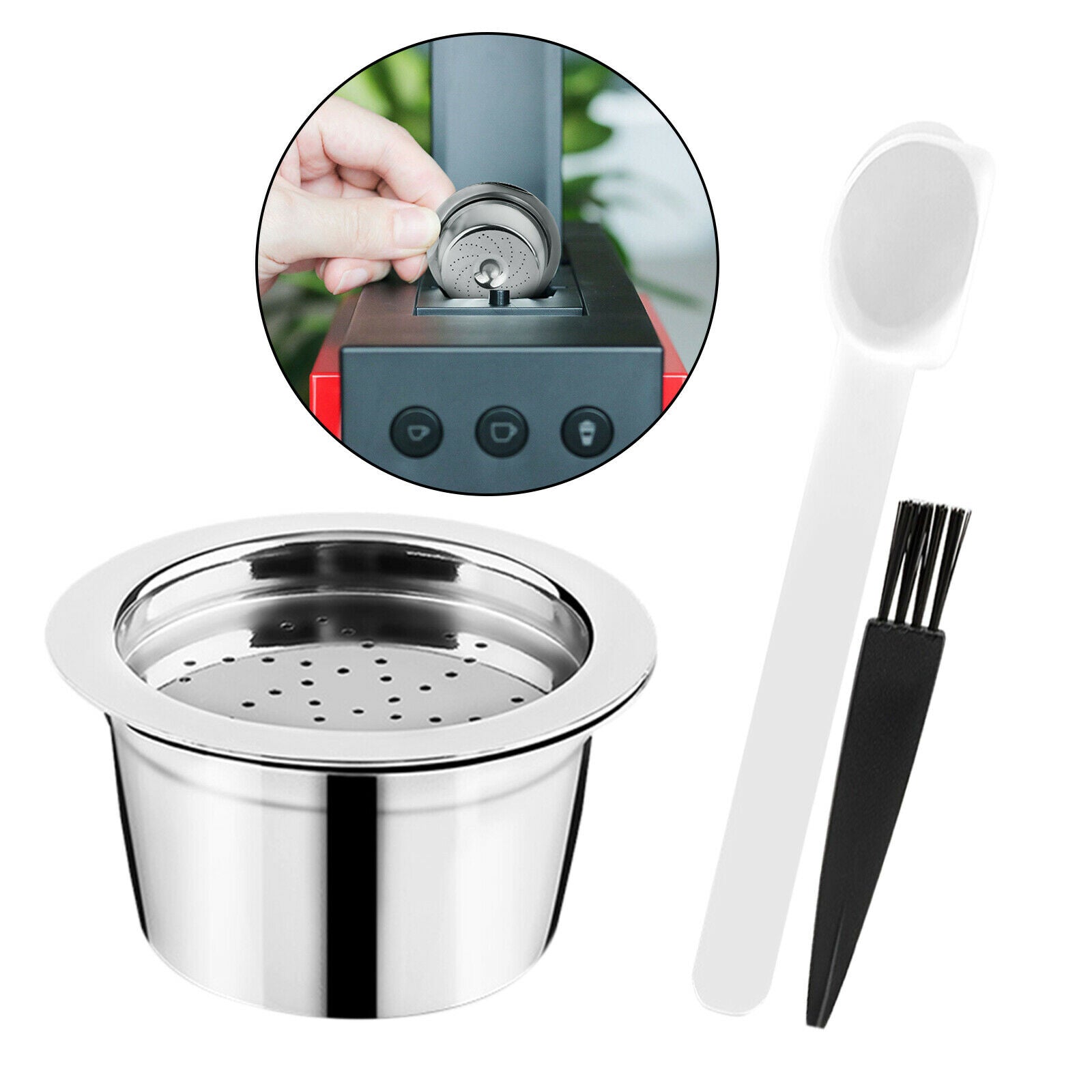 Espresso Reusable Coffee Capsule Pod Cup Filters Fits ALDI Expressi 3Pcs Set