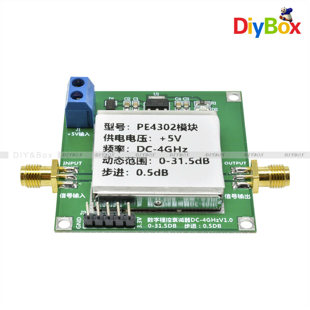 PE4302 6-bit RF Digital Programmable Step Attenuator 0.5 dB steps to 31.5 dB