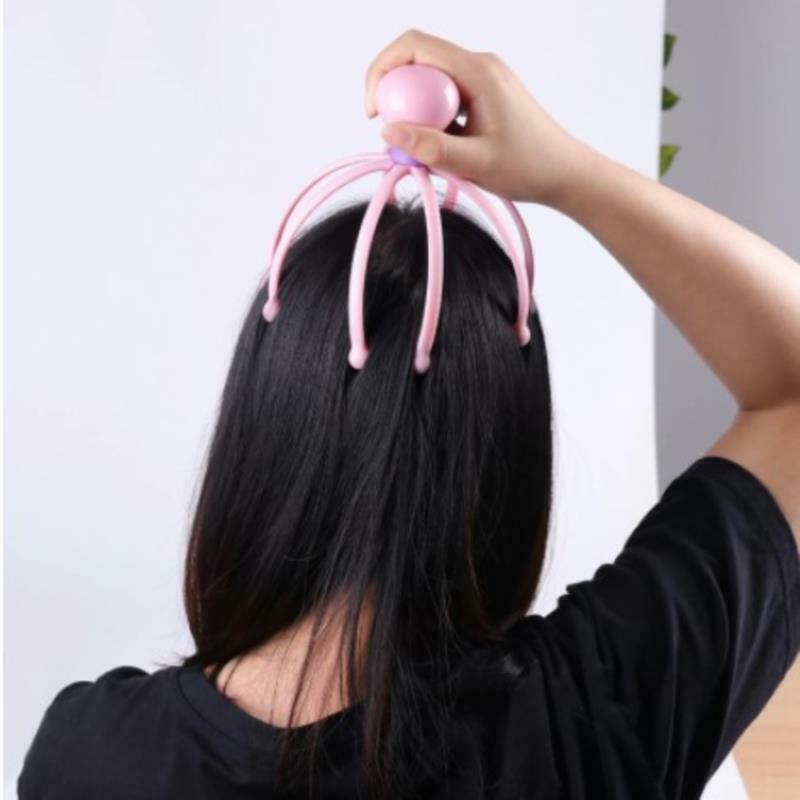 1PC Claw Massager Octopus Head Scalp Neck Stress Release Relief Head C XC