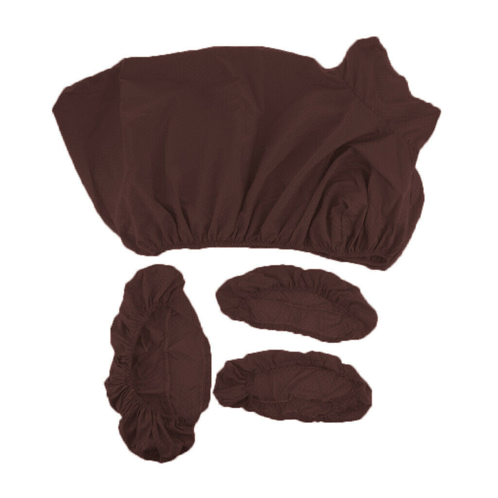 Reusable Massage Table Bed Sheets Face Cradle Hand Pillow Cover Kit Coffee