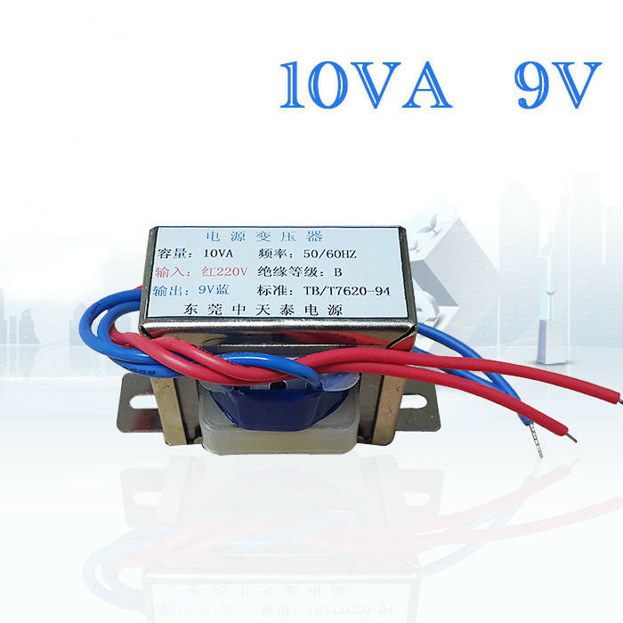 EI48*24 9VAC Transformer 10VA/9V 1A 220Vac To 9Vac 50/60Hz 10W Power Supply