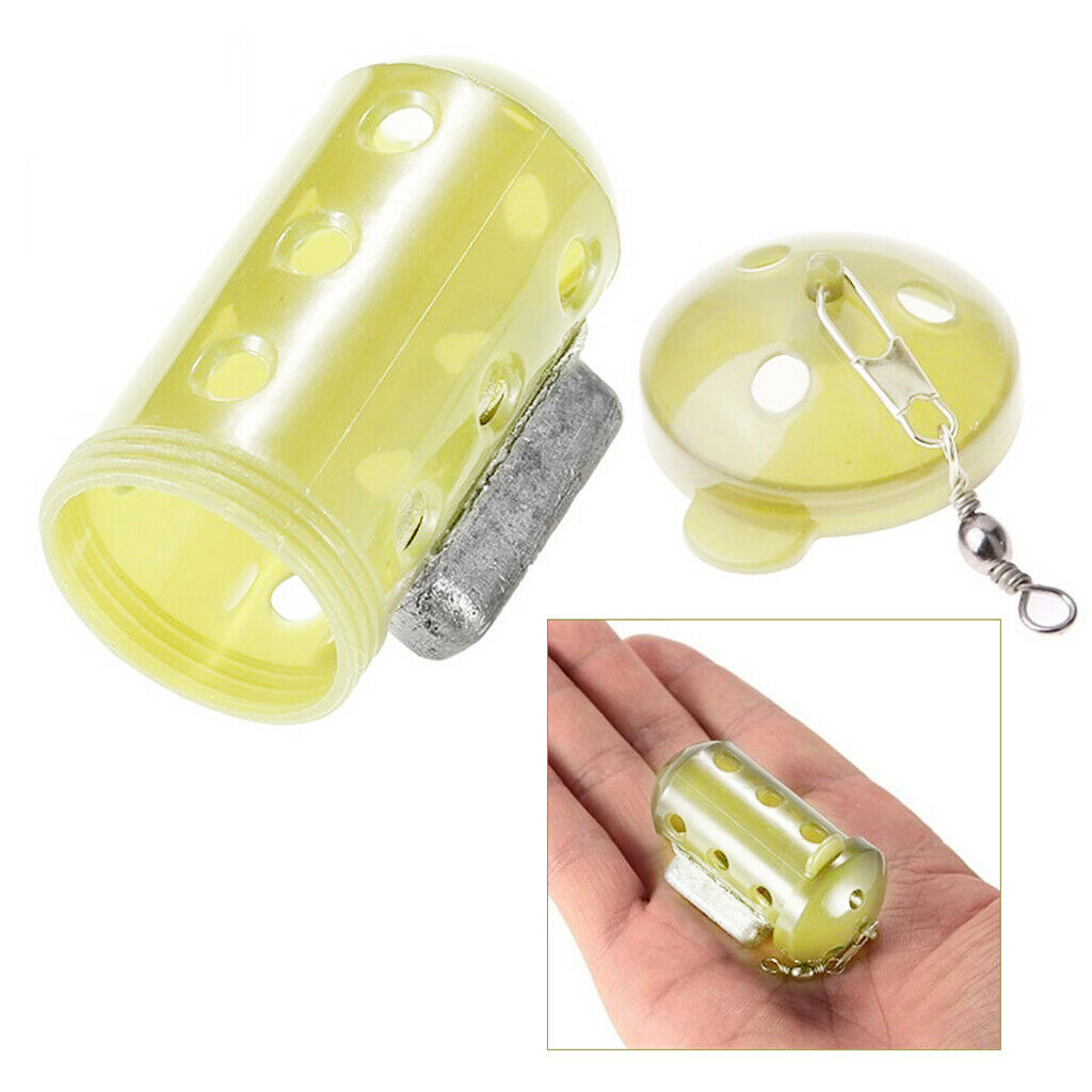Carp Fishing Feeders Swim Feeders Maggot Feeder with Lead Sinker 30g/1.05oz
