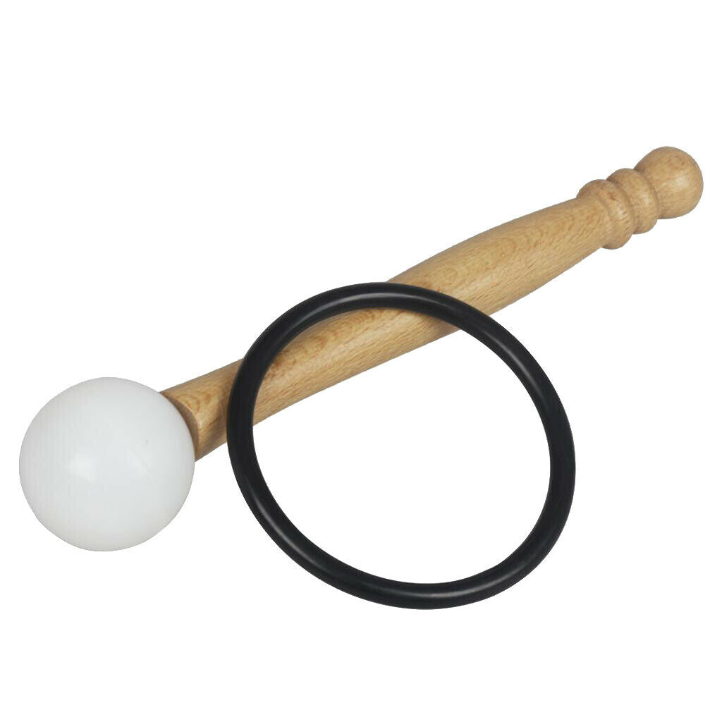 Rubber Mallet Stick with Ring for Crystal Singing Bowl