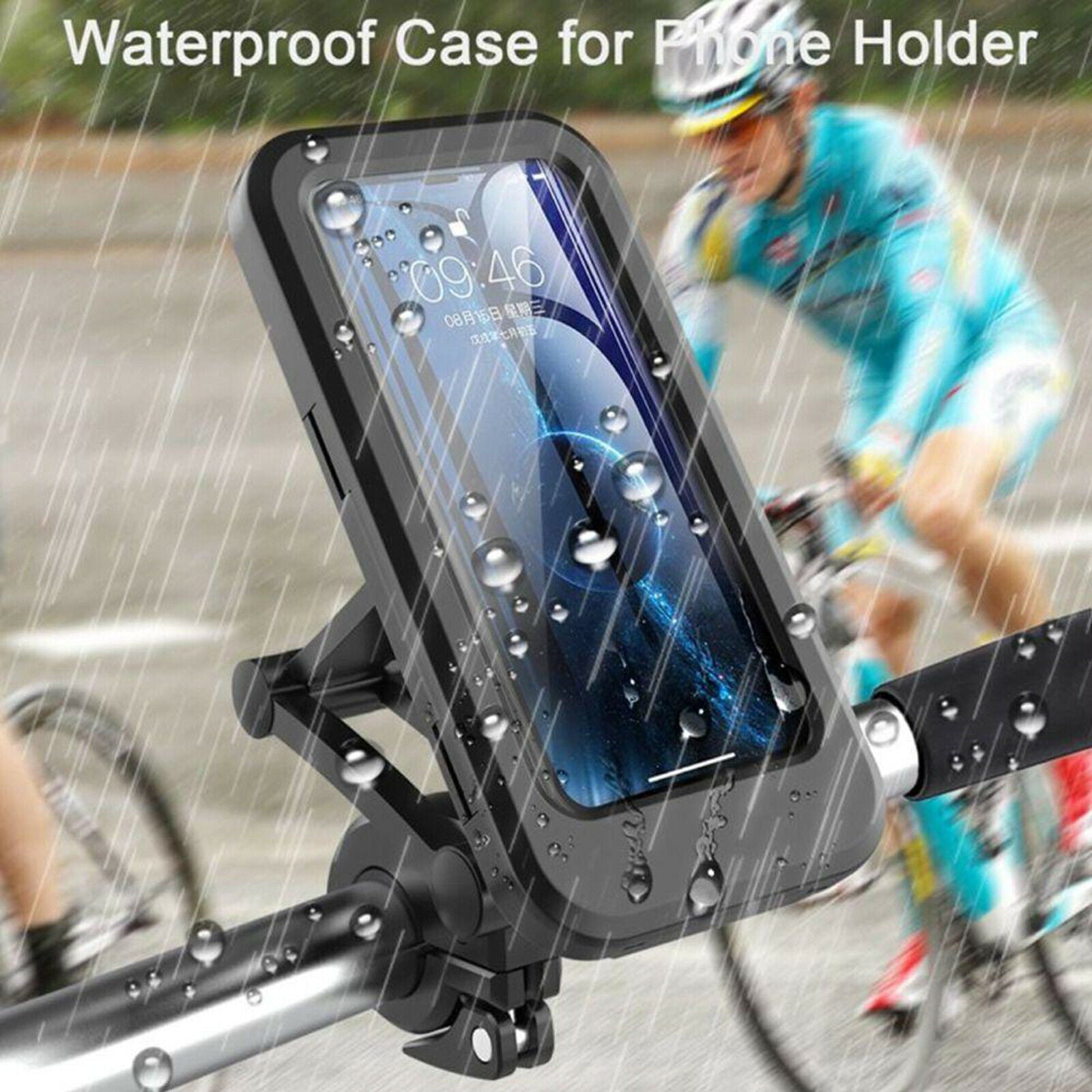 Adjustable Bike Phone Bag Waterproof Top Tube Bag Fit Below 6.7 inches