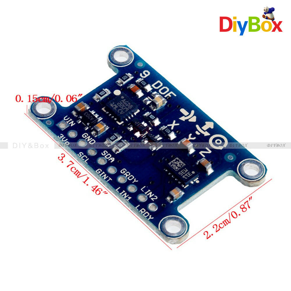9 Axis IMU L3GD20 LSM303D Module 9DOF Compass Acceleration Gyroscope for Arduino