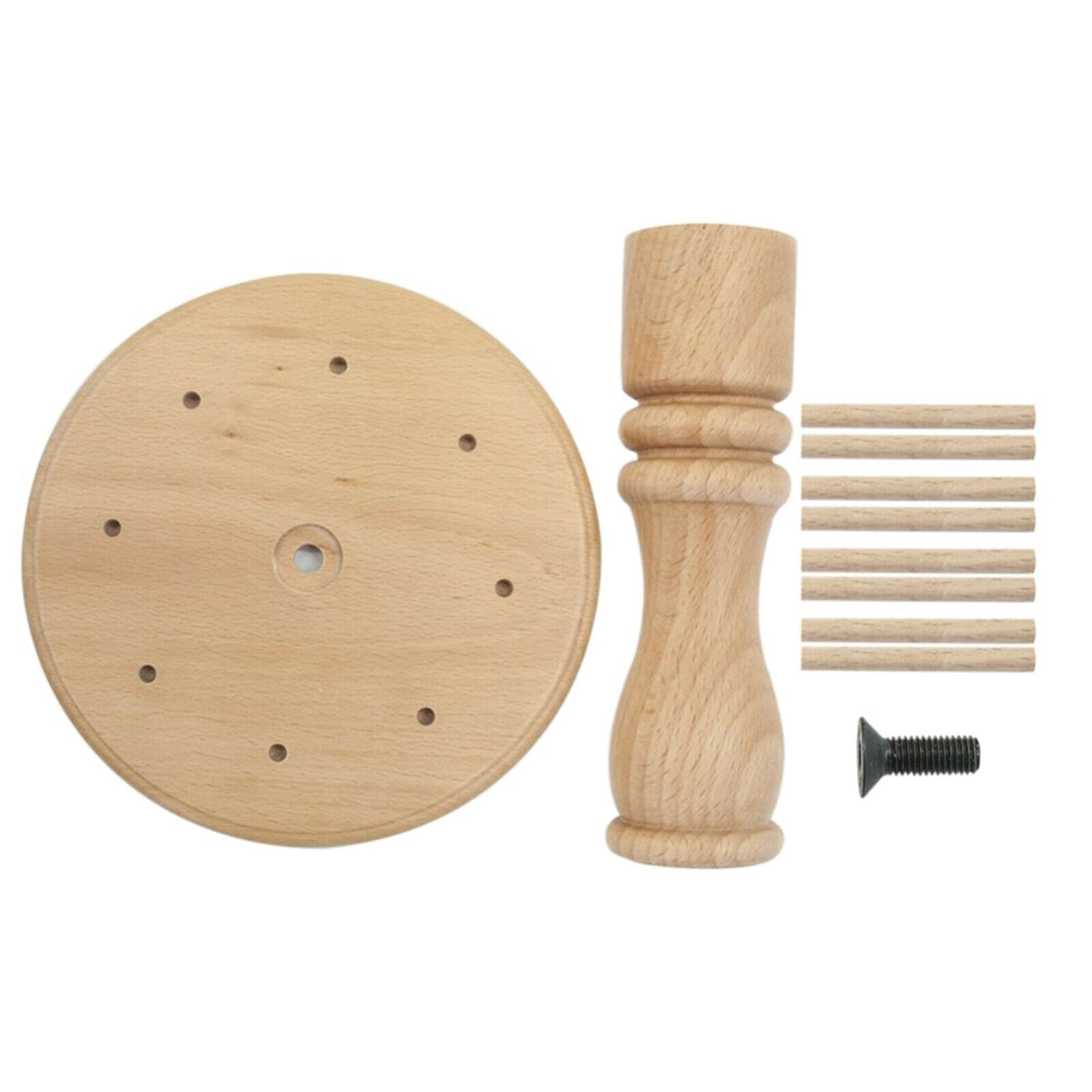 Wooden Standing Thread Holder 8-Spool Sewing Thread Organizer Quilting Tool