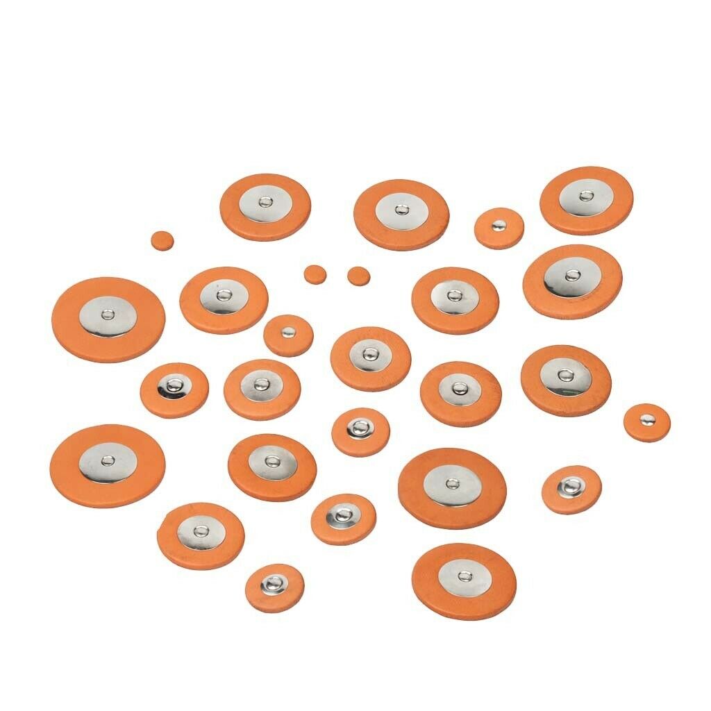 27 Pcs Of Set Saxophone Leather Pads Cushion For   Alto Sax Accessory