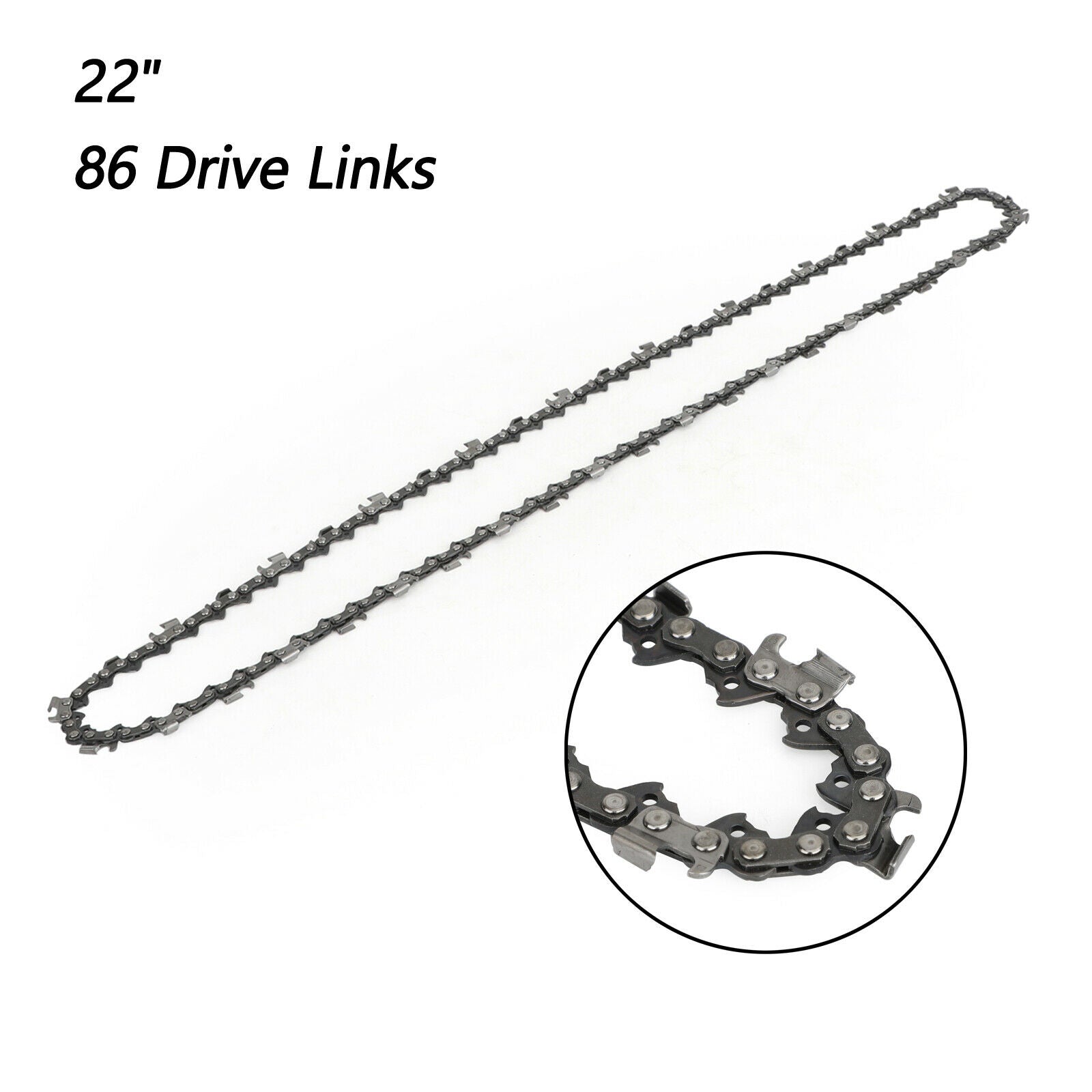 22" Chainsaw Saw Chain 325 pitch .058 gauge 86DL Drive Links Spare  CA