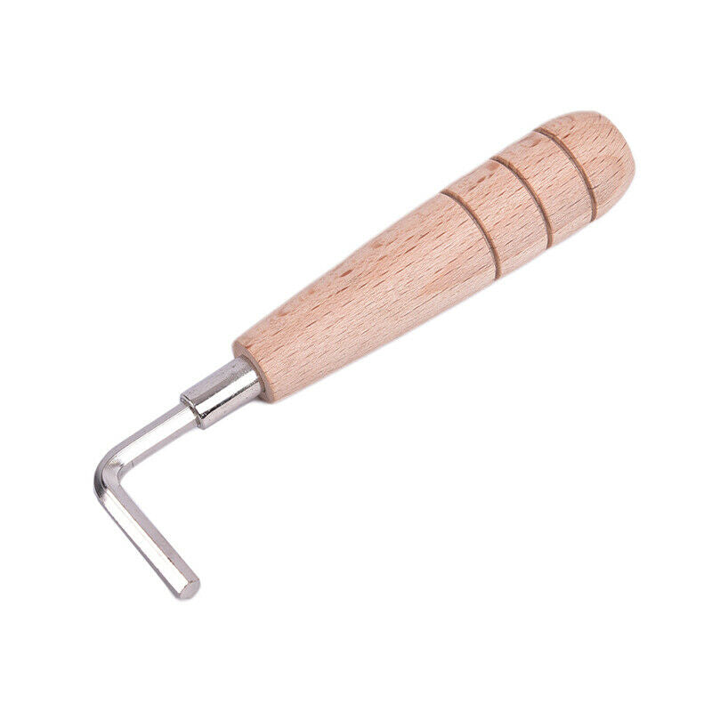 1PC Guitar Neck Wrench Key Wooden Handle Mandolin Ukulele Luthier Tool.l8