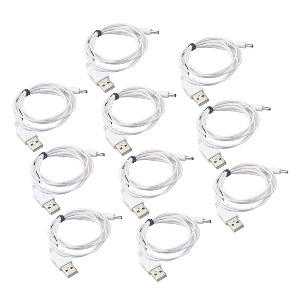 Power Cable USB Male To DC 3.5mm   Charging Cable For Fan Lamp Speaker