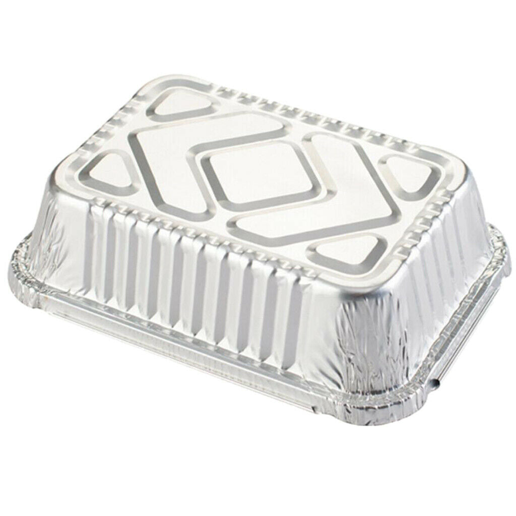 2200ml & 850ml Aluminum Foil Grill Drip Pans Grease Pans for BBQ Cooking